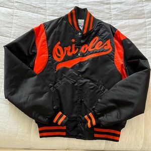Vintage Baltimore Orioles Starter Jacket, Mens Large Satin Bomber — Unworn